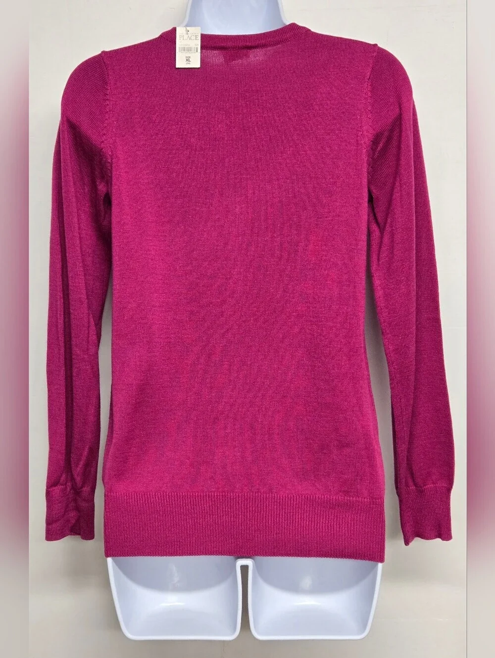 The Children's Place Girls XL 14 Long Sleeve Cardigan V Neck Acrylic Cotton